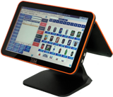 15.6" All-in-one touch screen with 12" customer display POS Terminal/Software/OS